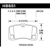 Hawk Performance Performance Ceramic Brake Pads (HB651Z.624)