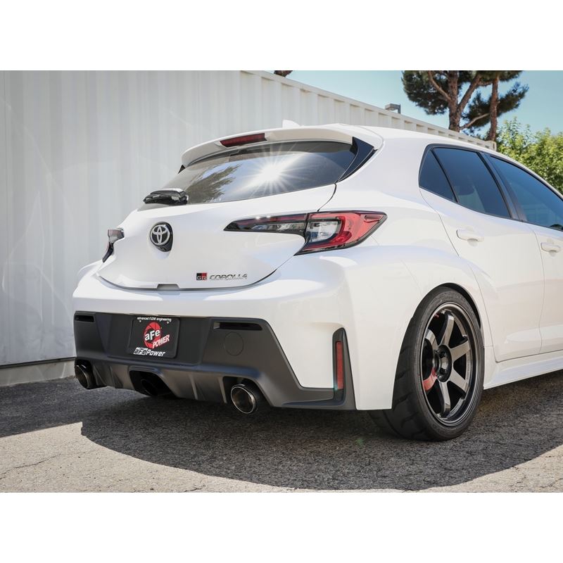 aFe Power Gemini XV 3in to 2-1/2in CatBack Exhaust w/Carbon Fiber Tips for 23-24 Toyota GR Corolla L3 1.6L (t) (49-36067-C)