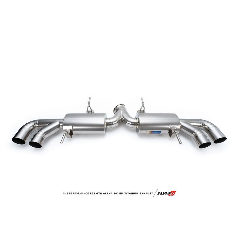 AMS Performance R35 GTR ALPHA 102mm Titanium Exhaust (ALP.07.05.0007-1)