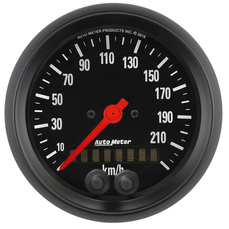 AutoMeter Z Series 3-3/8in 0-225KM/H (GPS) Speedometer Gauge (2680-M)