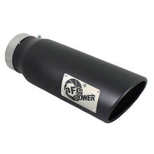 Load image into Gallery viewer, aFe MACH Force-Xp 409 Stainless Steel Clamp-on Exhaust Tip Black (49T40501-B15)