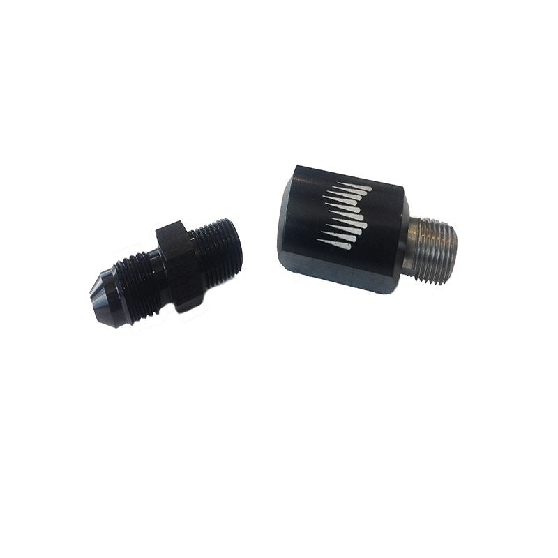 Snow Performance 1/8in. NPT Female to 4AN Male Low Profile Water Nozzle Holder 4AN Elbow (SNO-809-BRD)