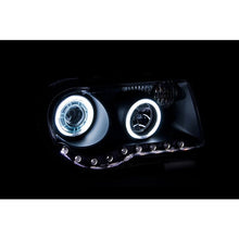 Load image into Gallery viewer, ANZO USA 2005-2010 Chrysler 300C Projector Headlights w/ Halo Black (CCFL) G2 (121251)