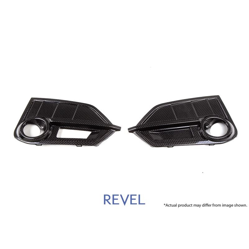 Revel GT Dry Carbon Front Fog Light Covers for Honda Civic Type-R (1TR4GT0AH13)