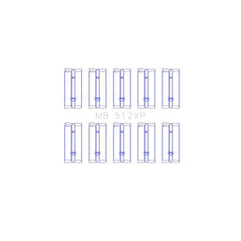 King Engine Bearings Main Bearing Set for 1969-1972 Mercury Capri (MB 512XP 020)