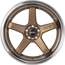 Load image into Gallery viewer, F1R FC5 18x8.5 - Satin Bronze/Polish Lip Wheel