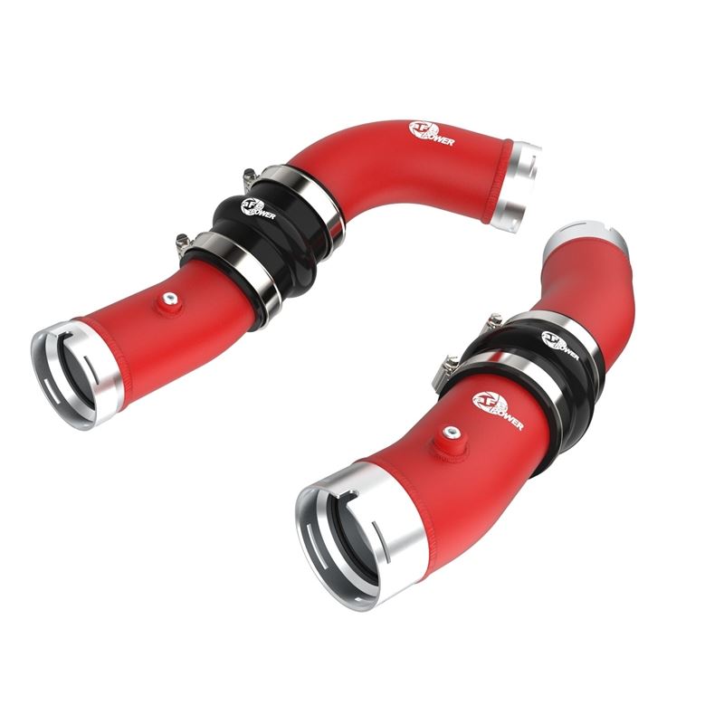 aFe Power BladeRunner 2.5in & 3in Aluminum Hot & Cold Charge Pipe Kit - Red for 2024+ Toyota Tacoma (46-20724-R)