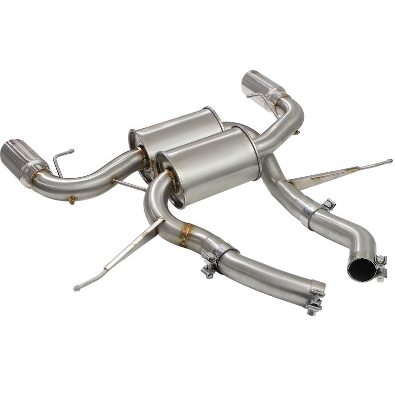 aFe MACH Force-Xp 2-1/2in Stainless Steel Downpipe-Back Exhaust Sys w/Polished Tip (49-36327-P)