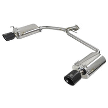 Load image into Gallery viewer, Takeda 2-1/4 IN to 1-3/4 IN 304 Stainless Steel Axle-Back Exhaust w/ Black Tips (49-36604-B)