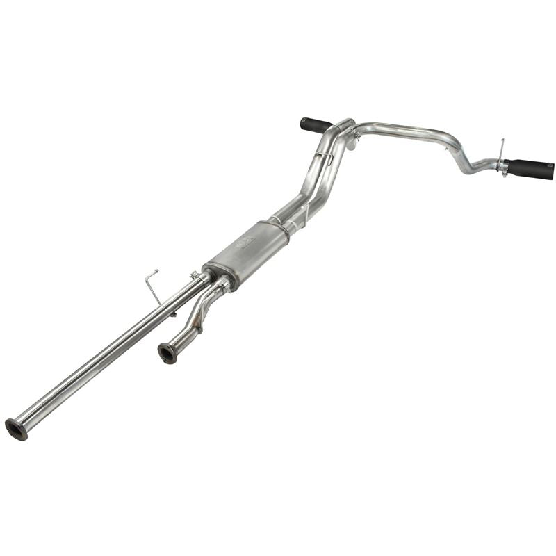 aFe MACH Force-Xp 2-1/2 IN to 3 IN 409 Stainless Steel Cat-Back Exhaust w/ Black Tip (49-46014-B)