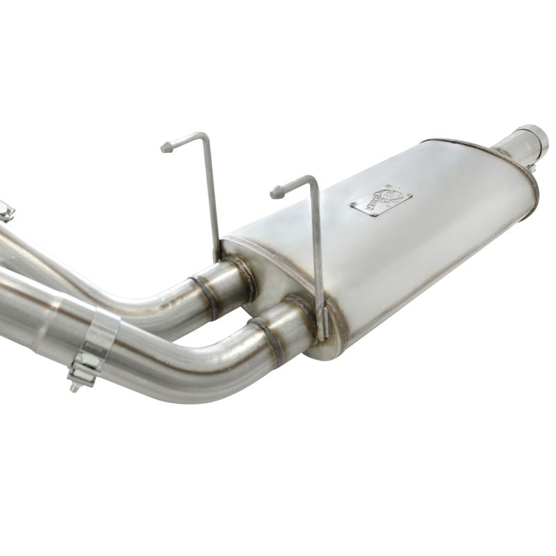 aFe Mach Force-Xp 3 IN Cat-Back Exhaust System with Dual Gloss Black Tips (49-42013-B)