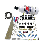 Nitrous Express Pro-Shk/Gas 4 Solenoids Nitrous Kit (200-600HP) w/10lb Bottle (92006-10)