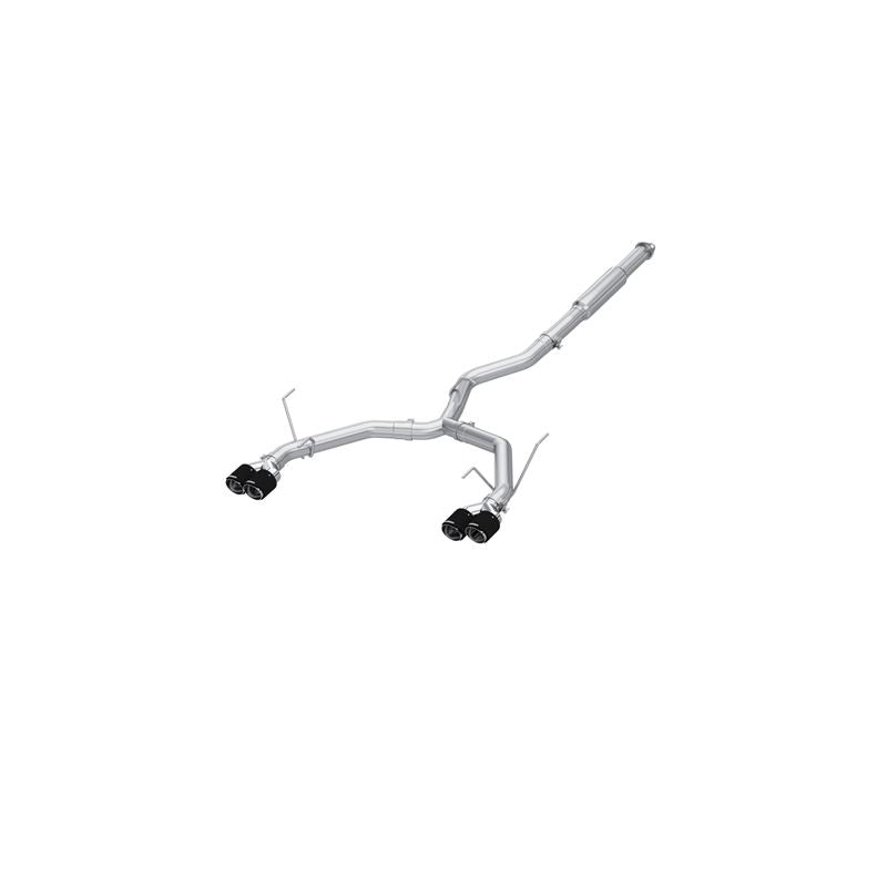 MBRP Exhaust 3" Cat Back, Dual Split Rear,with Carbon Fiber Tips T304 Race Version (S48083CF)