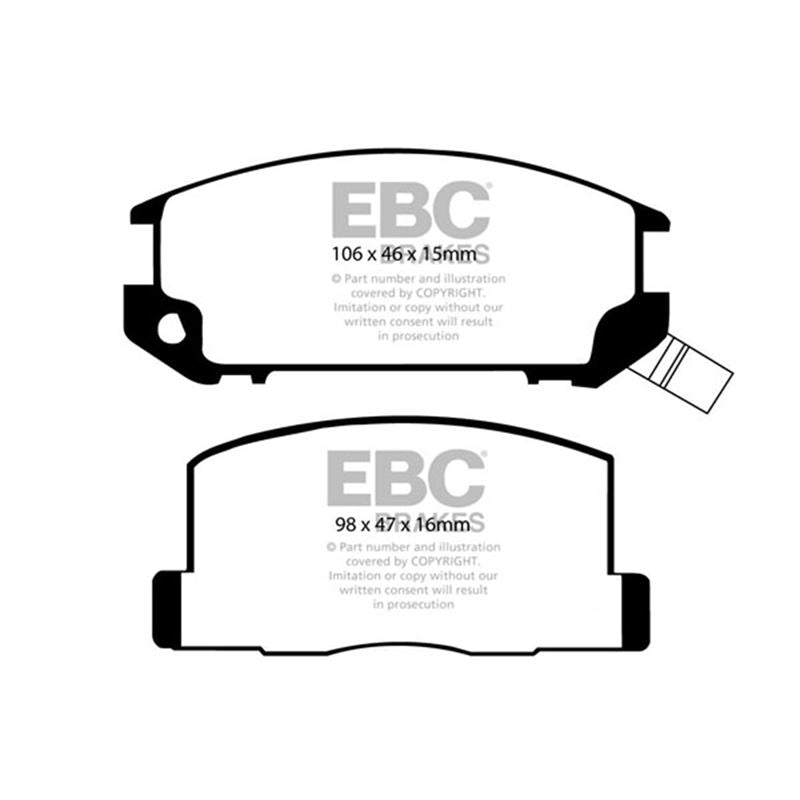 EBC Greenstuff 2000 Series Sport Brake Pads (DP2602)