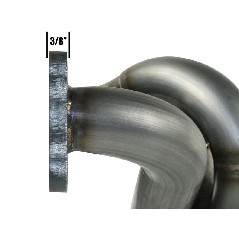 aFe Twisted Steel 409 Stainless Steel Shorty Header (48-46101)