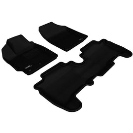 3D Maxpider KAGU Floor Mat, BLACK, 1ST ROW/2ND ROW (L1TY02401509)