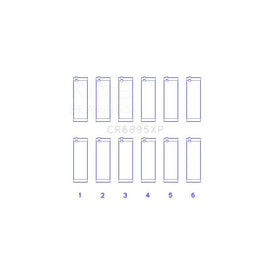 King Engine Bearings Connecting Rod Bearing Set for 2013-2019 Ford Police Interceptor Sedan (CR6895XP.026)