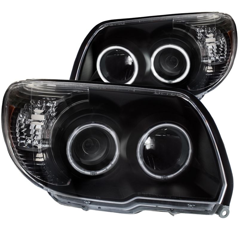 ANZO USA 2006-2009 Toyota 4Runner Projector Headlights w/ Halo Black (111320)