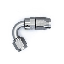 Load image into Gallery viewer, Deatschwerks 6 AN Female Flare Swivel 120-degree Hose End CPE, anodized DW titanium (6-02-0820)