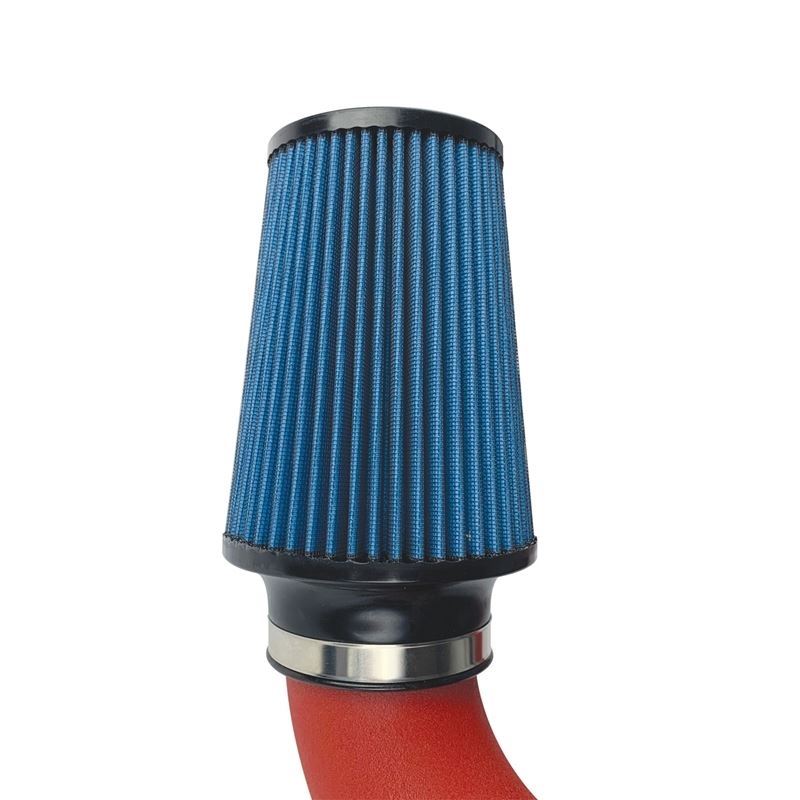 Injen Wrinkle Red Short Ram Air Intake System with SuperNano-Web Dry Air Filter (SP3082WR)