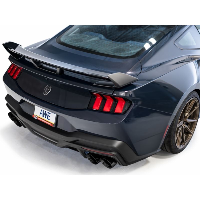 AWE SwitchPath Catback Exhaust w/ Quad Diamond Black Tips for 2024 Ford Mustang Dark Horse S650 RWD (3025-43375)