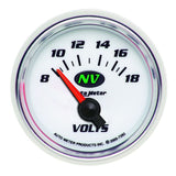 AutoMeter Voltmeter 52.4mm Short Sweep Electric 8-18 Volts (7392)