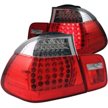 Load image into Gallery viewer, ANZO USA 2002-2005 BMW 3 Series E46 LED Taillights Red/Clear (321096)