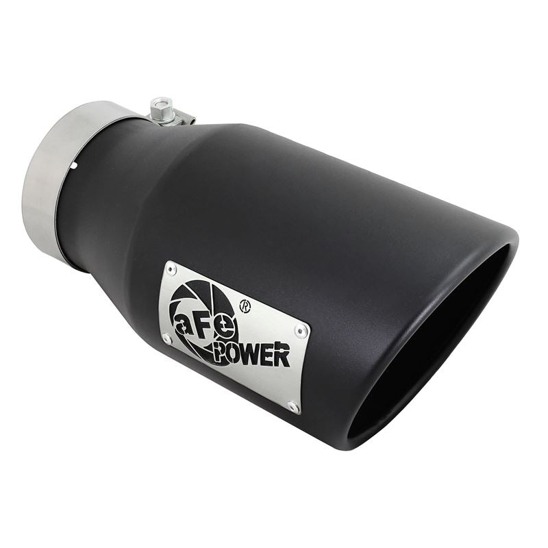 aFe MACH Force-Xp 409 Stainless Steel Clamp-on Exhaust Tip Black (49T40601-B12)