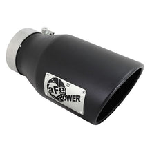 Load image into Gallery viewer, aFe MACH Force-Xp 409 Stainless Steel Clamp-on Exhaust Tip Black (49T40601-B12)