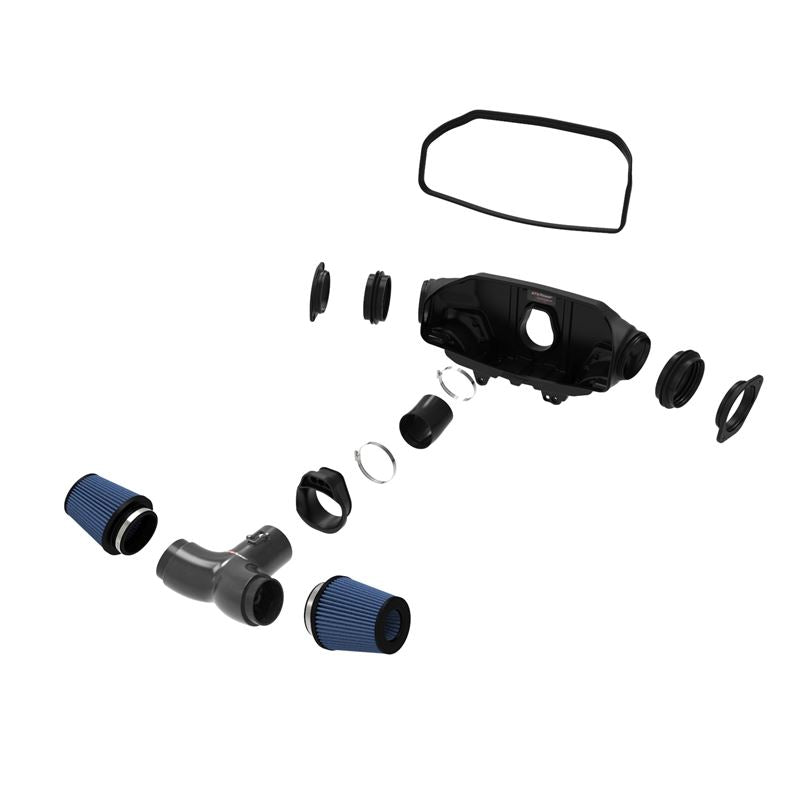 aFe Track Series Stage-2 Carbon Fiber Intake System w/ Pro 5R Media (C8) 2020 V8-6.2L (57-10013R)