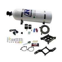 Load image into Gallery viewer, Nitrous Express 4150 Single Entry Crossbar Plate RNC Nitrous Kit (250-750HP) w/15lb Bottle (63840-15)