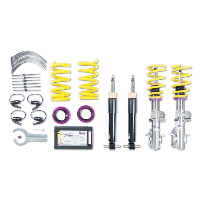 KW Suspension Coilover Kit V1 Bundle for Ford Mustang 2018+; with electronic dampers; w ESC Modules (10230081)