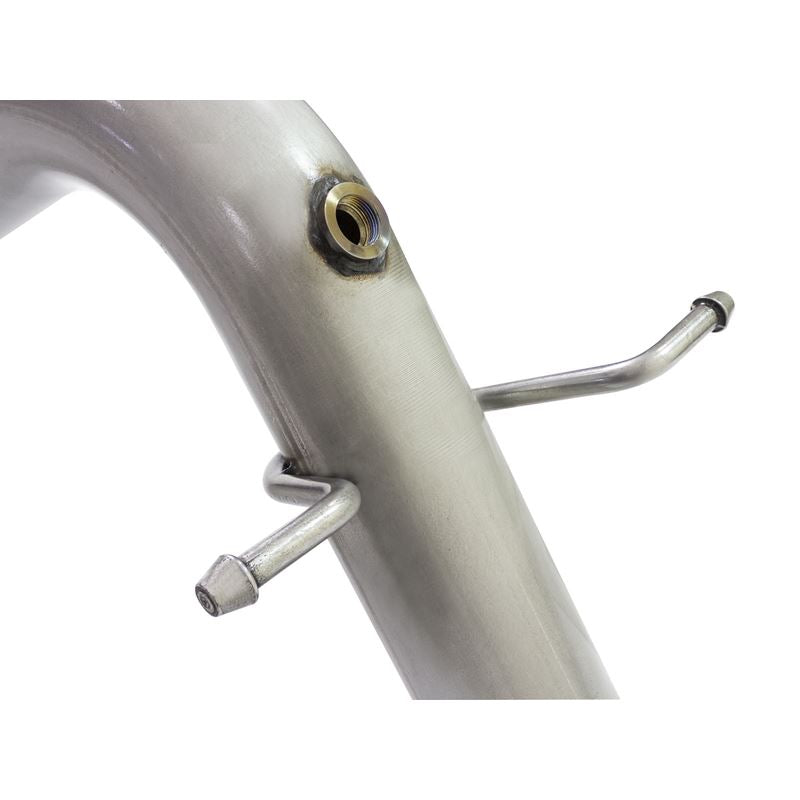 aFe ATLAS 3-1/2 IN Aluminized Steel DPF-Back Exhaust System w/Polished Tip (49-04064-P)