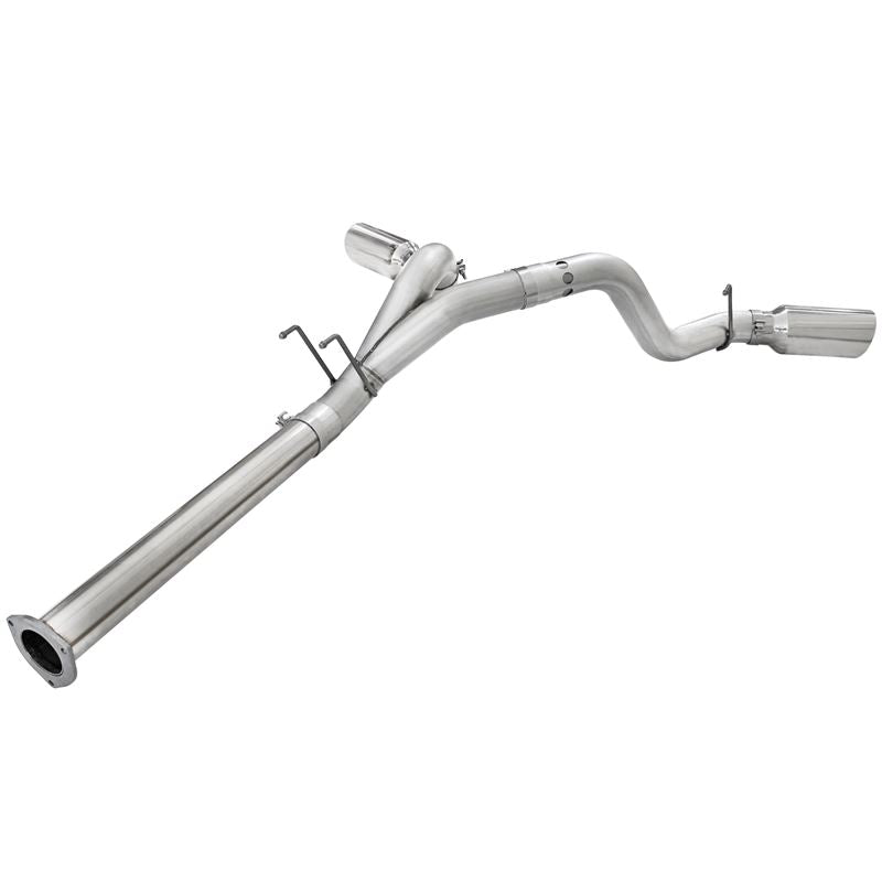 aFe ATLAS 4 IN Aluminized Steel DPF-Back Exhaust System w/Polished Tip (49-03065-P)