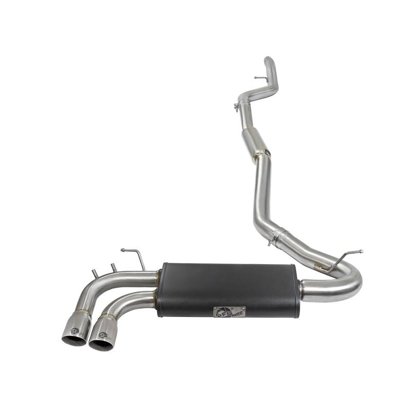 aFe MACH Force-Xp 3 IN to 2-1/4 IN Stainless Steel Cat-Back Exhaust w/ Polish Tip (49-36329-P)