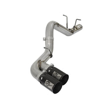 Load image into Gallery viewer, aFe Rebel XD 4 IN 409 Stainless Steel DPF-Back Exhaust w/Dual Black Tips (49-44089-B)