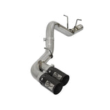 aFe Rebel XD 4 IN 409 Stainless Steel DPF-Back Exhaust w/Dual Black Tips (49-44089-B)