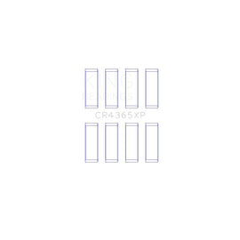 King Engine Bearings Connecting Rod Bearing Set for 2011-2019 Ford Fiesta (CR4365XP)