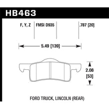 Load image into Gallery viewer, Hawk Performance LTS Brake Pads (HB463Y.787)