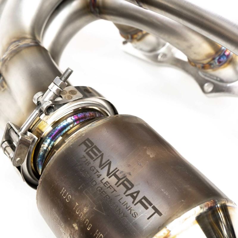 Fabspeed 981 RENNKRAFT Modular Headers w/ HJS Catalytic Converters 15-20(FS.POR.981GT4.MH.SCCB)