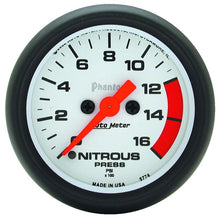 Load image into Gallery viewer, AutoMeter Phantom 2-1/16in 1600 PSI Digital Stepper Motor Nitrous Pressure Gauge (5774)