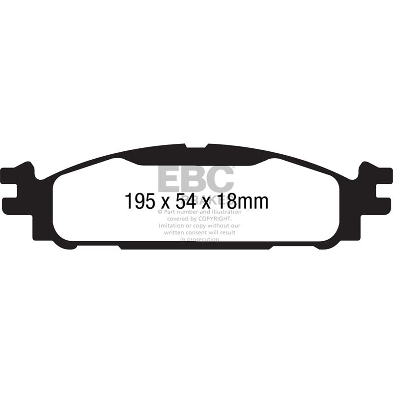 EBC Yellowstuff Street And Track Brake Pads (DP41873R)