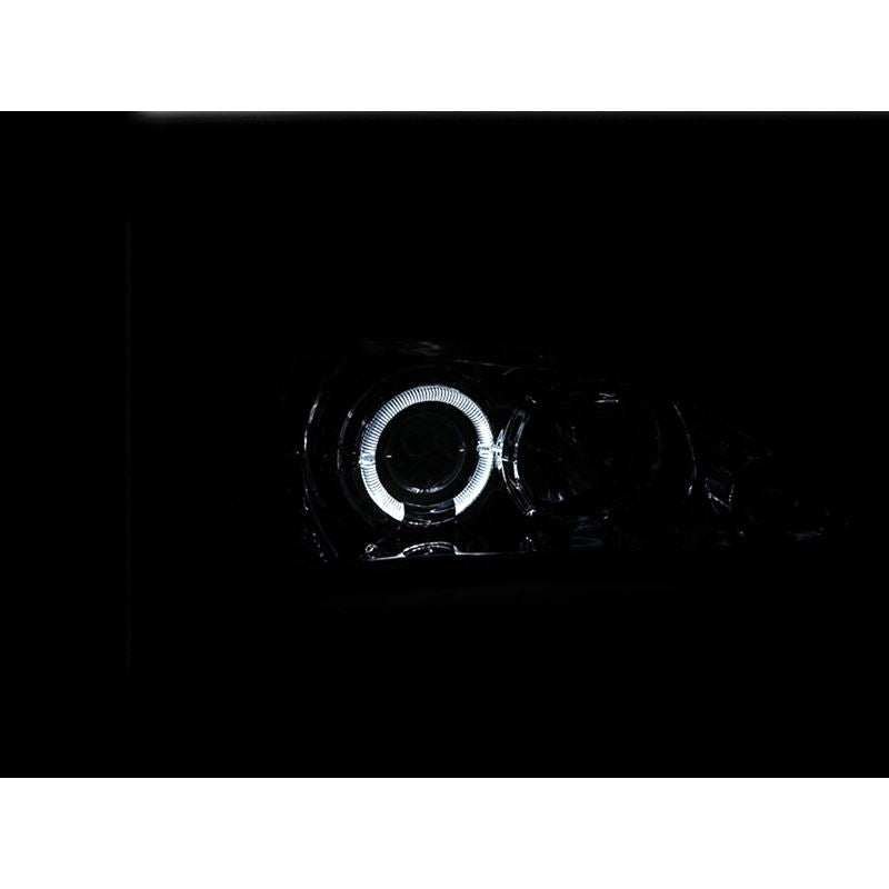 ANZO USA 1994-1998 Ford Mustang Projector Headlights w/ Halo Black 1pc (121038)