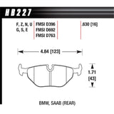 Hawk Performance DTC-30 Disc Brake Pad (HB227W.630)