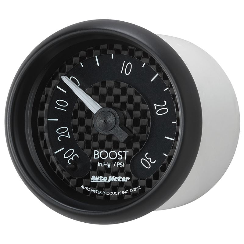 AutoMeter GT Series 52mm Mechanical 30 In Hg/30 psi Vacuum/Boost Gauge (8003)