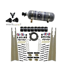 Load image into Gallery viewer, Nitrous Express 8 Cyl Dry Direct Port Four Stage 8 Solenoids Nitrous Kit (200-600HP) w/Comp Bottle (93306-12)