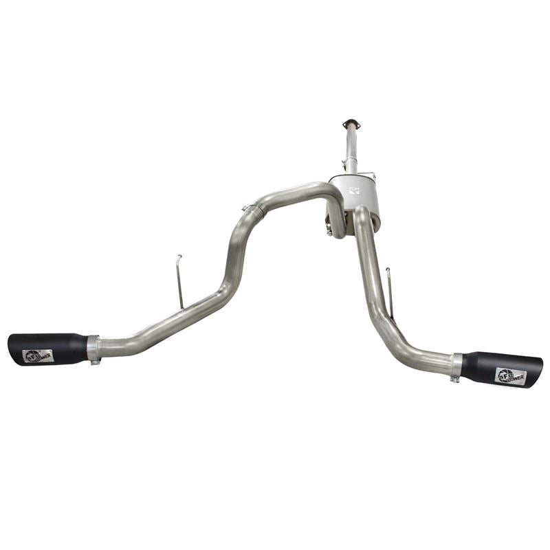 aFe MACH Force-Xp 3 IN 409 Stainless Steel Cat-Back Exhaust System w/Black Tip (49-43056-B)