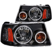 Load image into Gallery viewer, ANZO USA 2001-2011 Ford Ranger Projector Headlights w/ Halo Black (CCFL) 1 pc (111152)