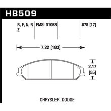 Load image into Gallery viewer, Hawk Performance Performance Ceramic Brake Pads (HB509Z.678)