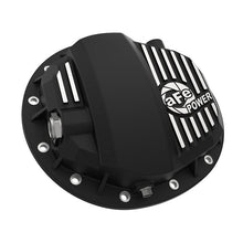 Load image into Gallery viewer, aFe Pro Series Dana 30 Front Differential Cover Black w/Machined Fins and Gear Oil(46-71141B)